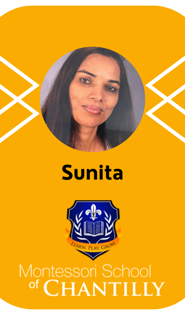 Montessori School of Chantilly Badge - Sunita