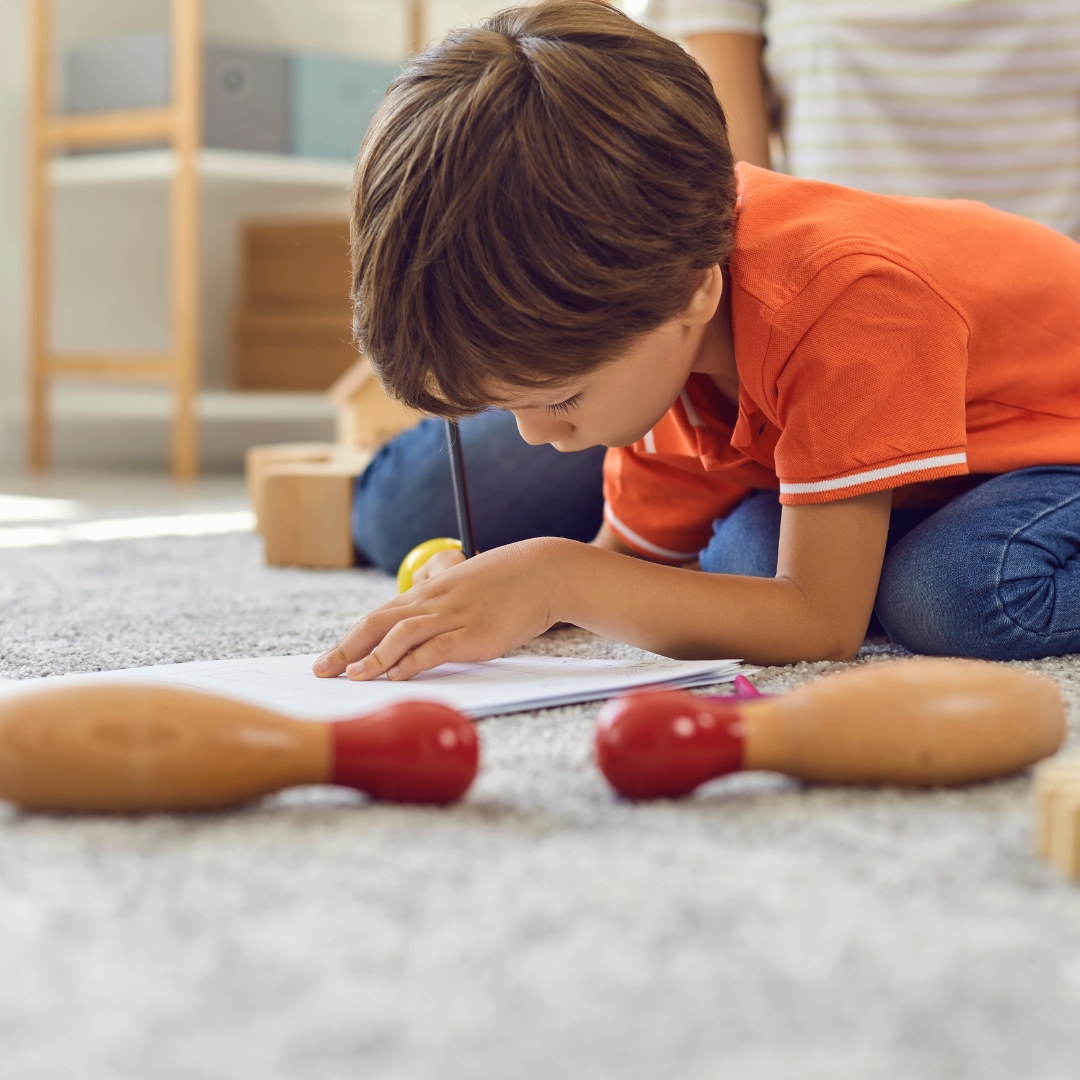 image of kid learning independently