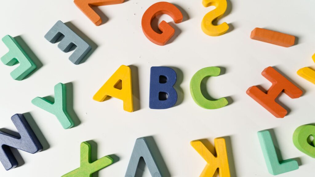 colorful alphabet letters