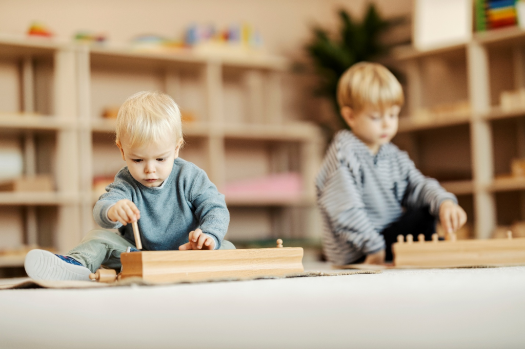 Pre-school children playing